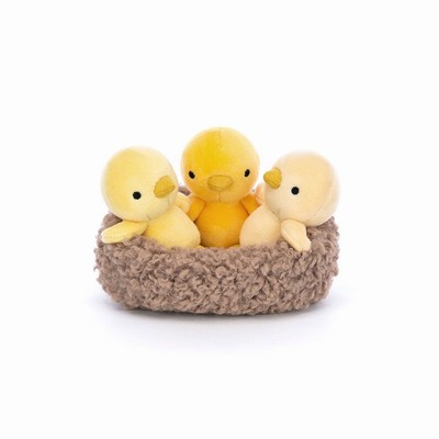 Jellycat Nesting Chickies Farmyard USA | 74526XSHN